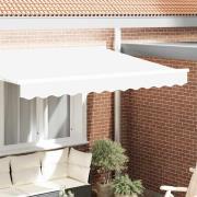 vidaXL Markisvalance Vit 2.3 x 0.2 m Kanvas
