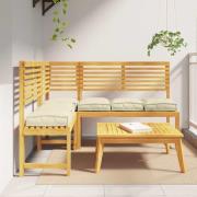 vidaXL Palldyna för sits 6 pcs Kräm 40 x 40 x 8 cm Oxford tyg