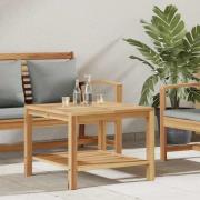vidaXL Kaffeebord Brun 60 x 60 x 45 cm Massivt teakträ