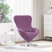 vidaXL Äggfåtölj Lila 63 x 73 x 90 cm Sammet