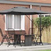 vidaXL Roma Parasol Antracit 286 x 284 x 265 cm