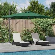 vidaXL Roma Parasol Grön 286 x 285 x 270 cm Aluminium och Polyester