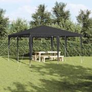 vidaXL Partytält Antracit och vitt 400 x 400 x 266 cm