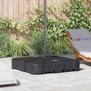 vidaXL Set med Cantileverparasolbas 2 pcs Svart 88 x 88 x 19 cm Plast