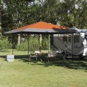 vidaXL Pop-up Markistält Orange 400 x 400 cm tyg