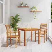 vidaXL Staplingsbar Trädgårdsstol Brun 62.5 x 54.5 x 95.5 cm