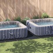 vidaXL Bottenmatta för pool Svart 999 x 500 cm Polyester geotextil