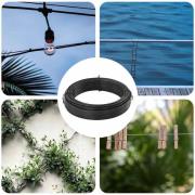 vidaXL Stängsel binds tråd Antracit 80 m PVC