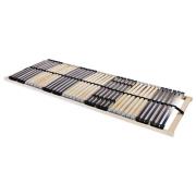 vidaXL Ribbad sängbotten Brun 70 x 190 cm Massivt bokträ