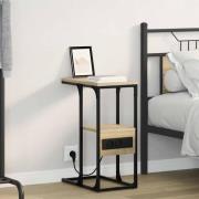 vidaXL Nattduksbord Sonoma ek 41.5 x 26 x 60.5 cm Konstruerat trä