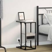 vidaXL Nattduksbord Grå sonoma 41.5 x 26 x 60.5 cm Konstruerat trä