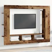 vidaXL TV-skåp Gammalt trä 152 x 22 x 113 cm Konstruerat trä