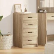 vidaXL Sideboard med låda Sonoma ek 40 x 41 x 75 cm Konstruerat trä