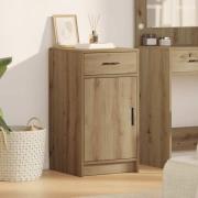 vidaXL Sideboard med låda artisan ek 40 x 40,5 x 75 cm Konstruerat trä