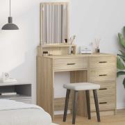 vidaXL Dressingbord Sonoma-ek 50 x 41 x 140 cm Konstruerat trä
