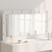 vidaXL Smink Spegel Vit 100 x 55 x 18 cm Konstruerat trä och glas