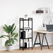 vidaXL Hyllsystem Svart Ek 40 x 30 x 85 cm Konstruerat trä