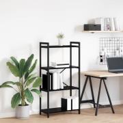 vidaXL Hyllsystem Svart Ek 40 x 30 x 85 cm Konstruerat trä