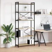 vidaXL Bokhylla Sonoma ek 80 x 30 x 188 cm Konstruerat trä