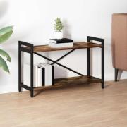 vidaXL Bokhylla Rökfärgad ek 80 x 30 x 48.5 cm Konstruerat trä