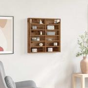 vidaXL Visningsskåp med hylla Brun 60 x 8,5 x 58 cm Konstruerat trä