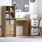 vidaXL Skrivbord artisan ek 60 x 40 x 76 cm Konstruerat trä