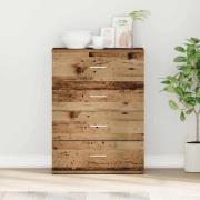 vidaXL Sideboard med låda Gammalt trä 60 x 39 x 80 cm Konstruerat trä