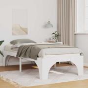 vidaXL Sängram Vit 100 x 200 cm Massiv furu