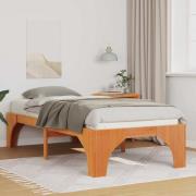 vidaXL Sängram Brun 80 x 200 cm Massiv furu