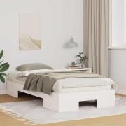 vidaXL Sängram Vit 90 x 200 cm