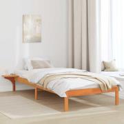 vidaXL Sängram Vaxbrun 80 x 200 cm Massiv furu