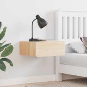 vidaXL Sängbord med låda 2 pcs Brun 39 x 34 x 16.5 cm Massiv furu