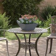vidaXL Trädgårds Skål Planter 5 pcs Antracit 35 x 35 x 15 cm Stål