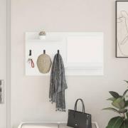 vidaXL Väggmonterad Klädhängare Vit 90 x 10 x 50 cm Konstruerat trä