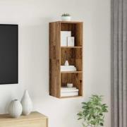 vidaXL TV-skåp Gammalt trä 37 x 37 x 107 cm Konstruerat trä