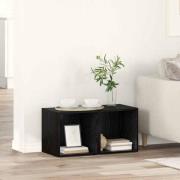 vidaXL TV-bänkset 2 pcs Svart 37 x 35 x 37,5 cm Konstruerat trä