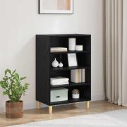 vidaXL Sideboard Svart ek 57 x 35 x 89,5 cm Konstruerat trä