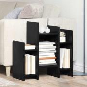 vidaXL Sidokabinett Svart Ek 60 x 26 x 60 cm Konstruerat trä