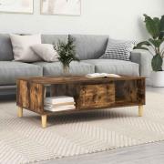 vidaXL Kaffeebord Rökfärgad ek 103.5 x 60 x 35 cm Konstruerat trä