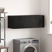 vidaXL Väggskåp Svart ek 100 x 36.5 x 35 cm Konstruerat trä