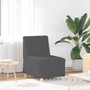 vidaXL | Modulsofa utan armstöd | Mörkgrå 55 x 74 x 82 cm Mockatyg