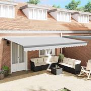 Markis Antracit 5 x 3 m Metall