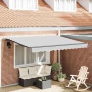 vidaXL Markis Antracit 3,5 x 2,5 m Metall