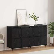 vidaXL Skåp 2 pcs Svart ek 120 x 35 x 70 cm Konstruerat trä