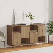 vidaXL Sideboard 2 pcs Artisan Ek 60 x 35 x 70 cm