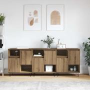 vidaXL Skåp 3 pcs artisan ek 180 x 35 x 70 cm Konstruerat trä