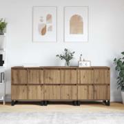 vidaXL Sideboard 3 pcs Artisan Ek 60 x 35 x 70 cm