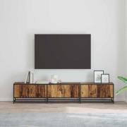 vidaXL TV-skåp Gammalt trä 210 x 35 x 41 cm Konstruerat trä