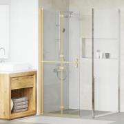 vidaXL Walk-In duschvägg Guld 80 x 6,5 x 190 cm