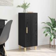 vidaXL Sideboard Svart ek 34.5 x 34 x 90 cm Konstruerat trä